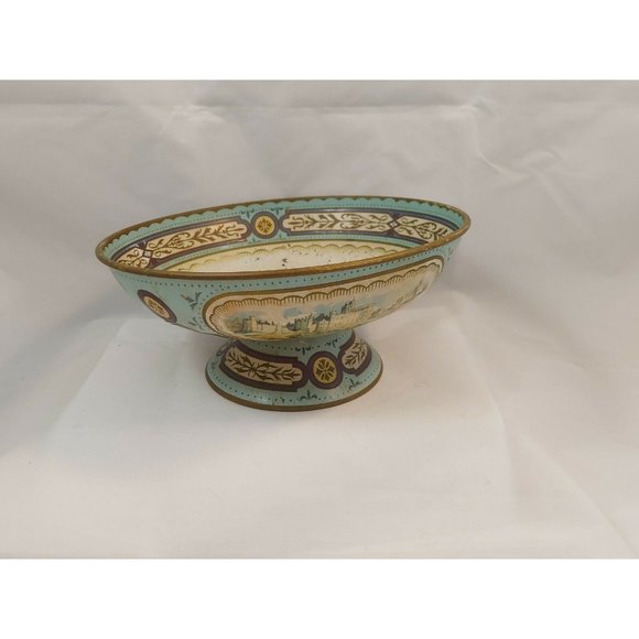 Vintage Metal/Tin Regal Compote - Bowl/Dish-Baret Ware England Windsor Castle - Picture 9 of 11
